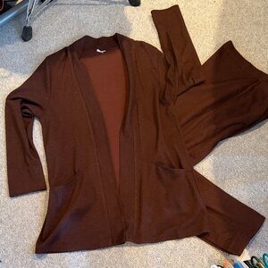 Elegant Brown Women's Pantsuit